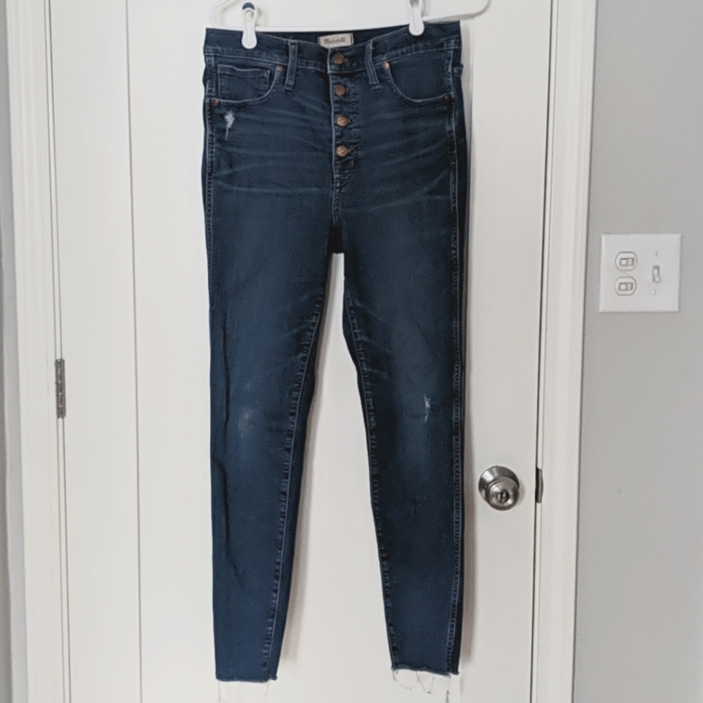 Madewell High Rise Button Fly Jeans - 30